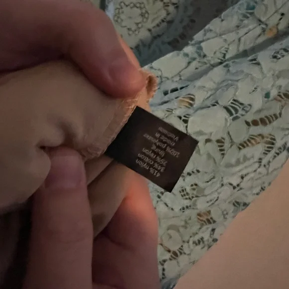 Lane Bryant size 22 teal with nude slip attached - Picture 6 of 6